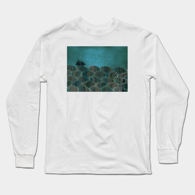 The Open Sea Long Sleeve T-Shirt by Beth Thompson Art